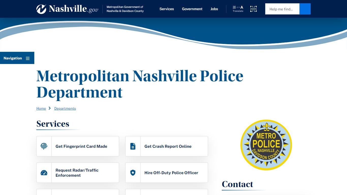 Metropolitan Nashville Police Department